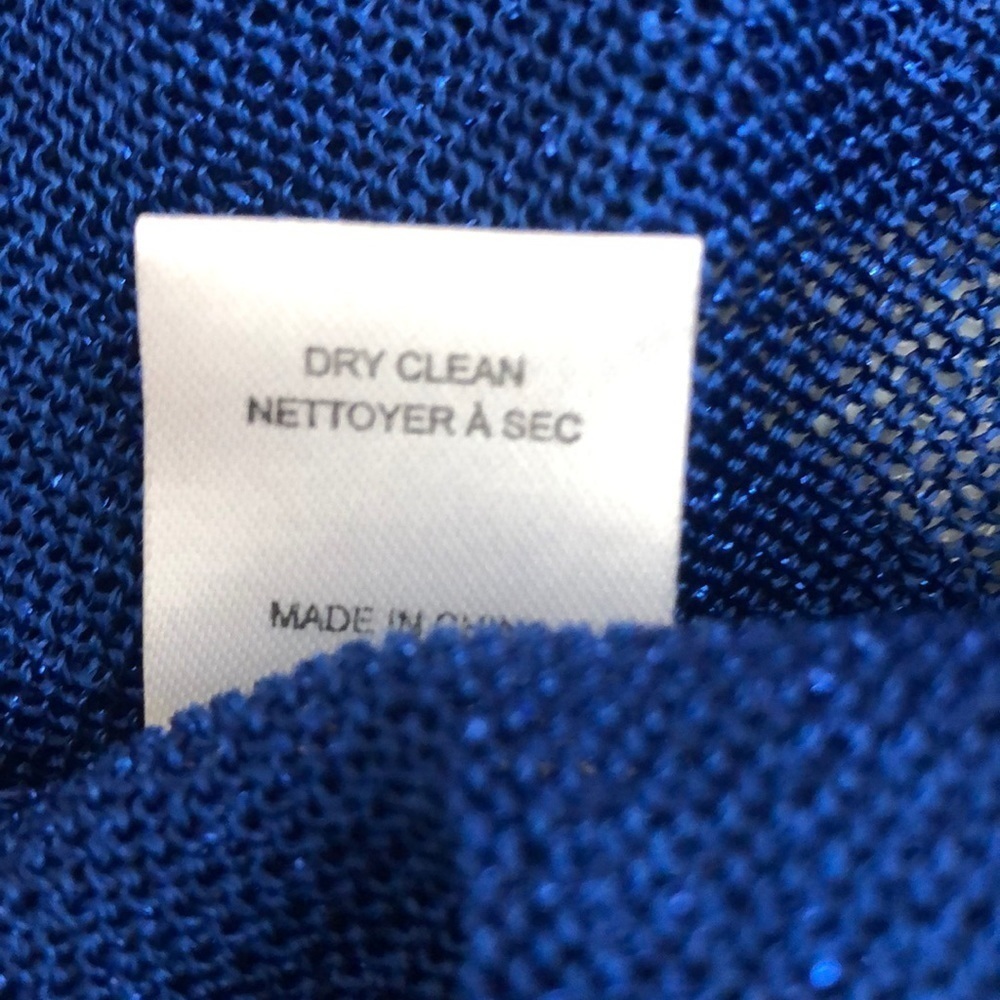 AIKO Electric Blue Open Back Knit Sweater NWT Extra Small - Picture 7 of 9
